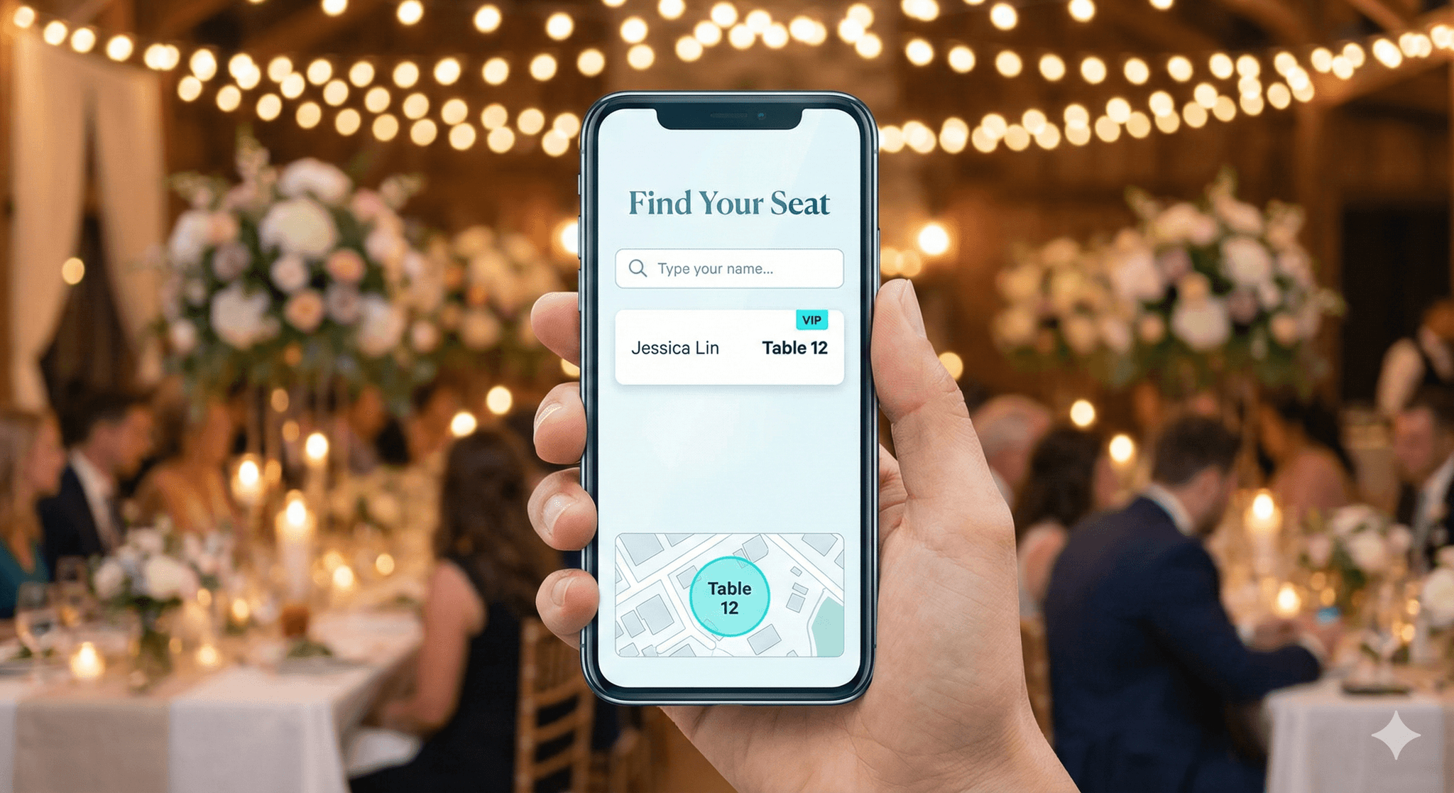賓客自助尋位 示意圖