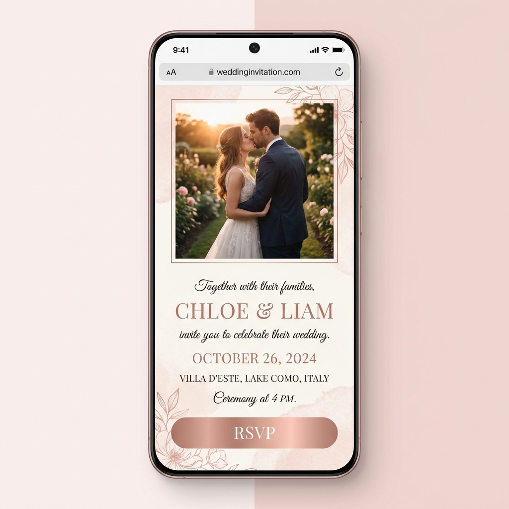 電子喜帖 示意圖